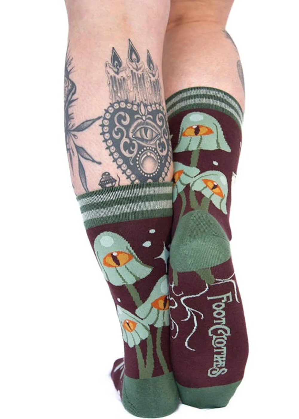 FootClothes Chaussettes Mystiques Champignons Vertes – Image 7