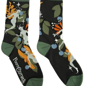 Chaussettes FootClothes Fanciful Fairies Vertes