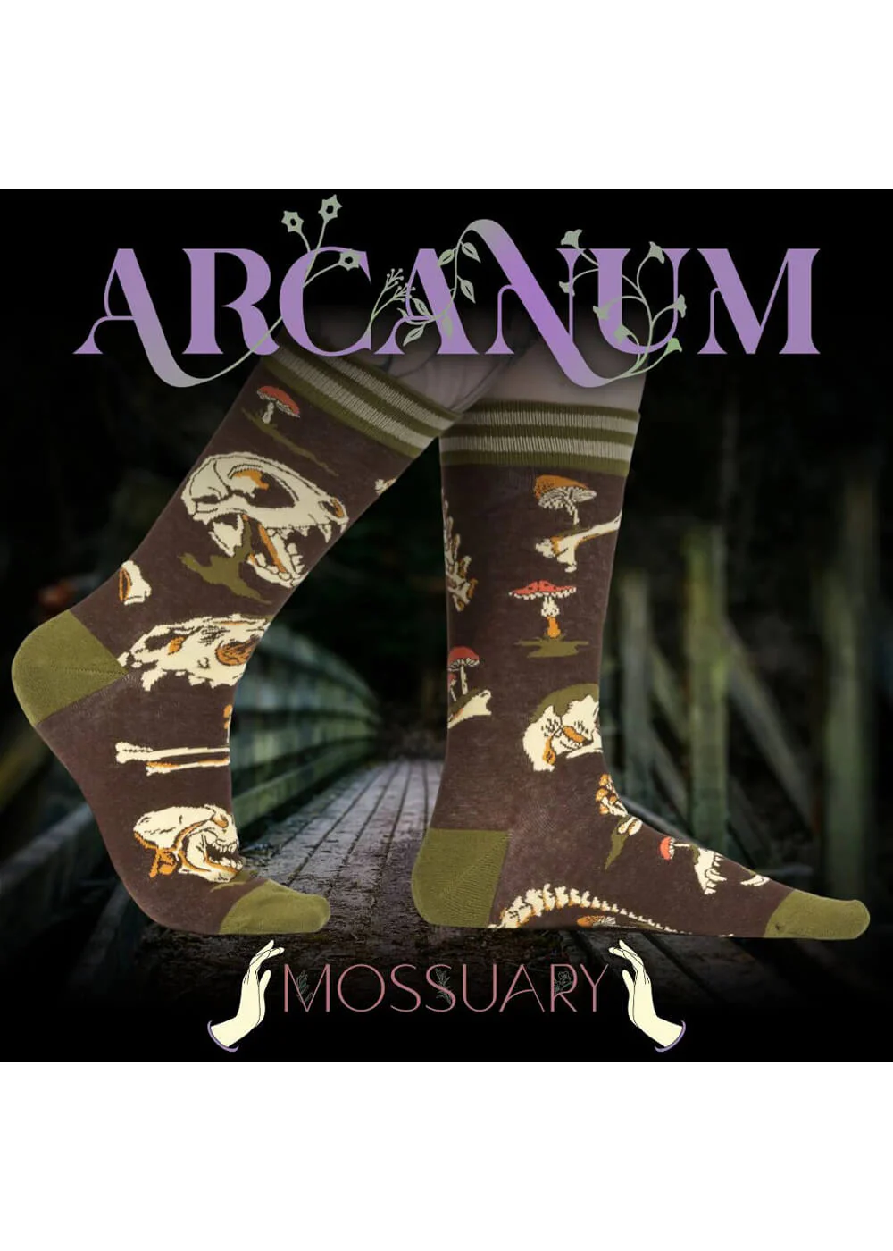 Chaussettes FootClothes Mossuary Vertes – Image 4