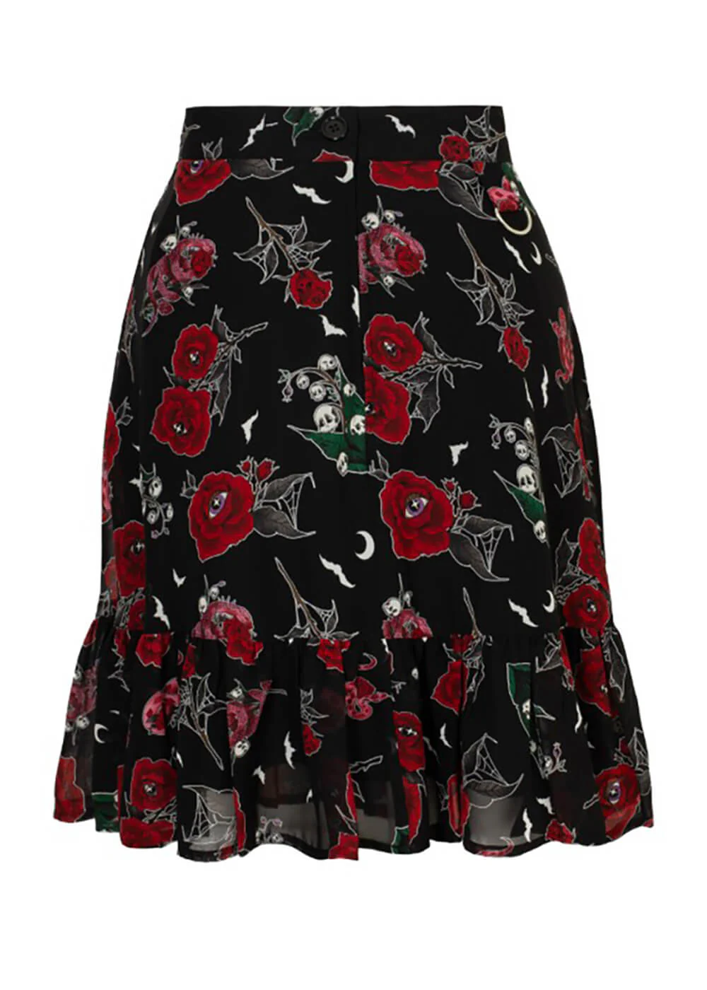 Hell Bunny Blooming Elle 70's Korte Rok Zwart – Image 7