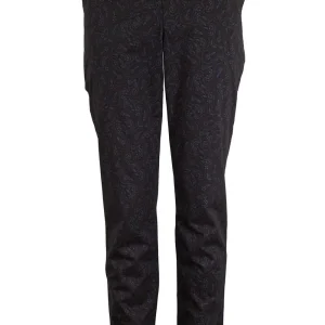 Lords of Harlech Pantalon Chino Paisley Jack Perugia Noir