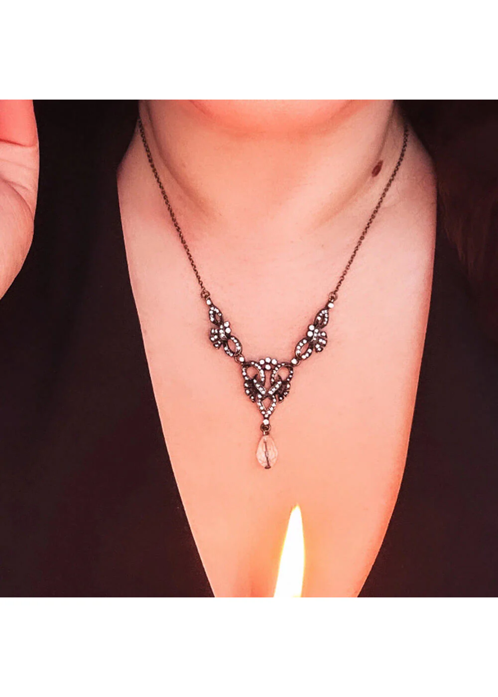 Love Vintage Lulu Collier de Perles d'Eau Douce Années 20 Argent – Image 5