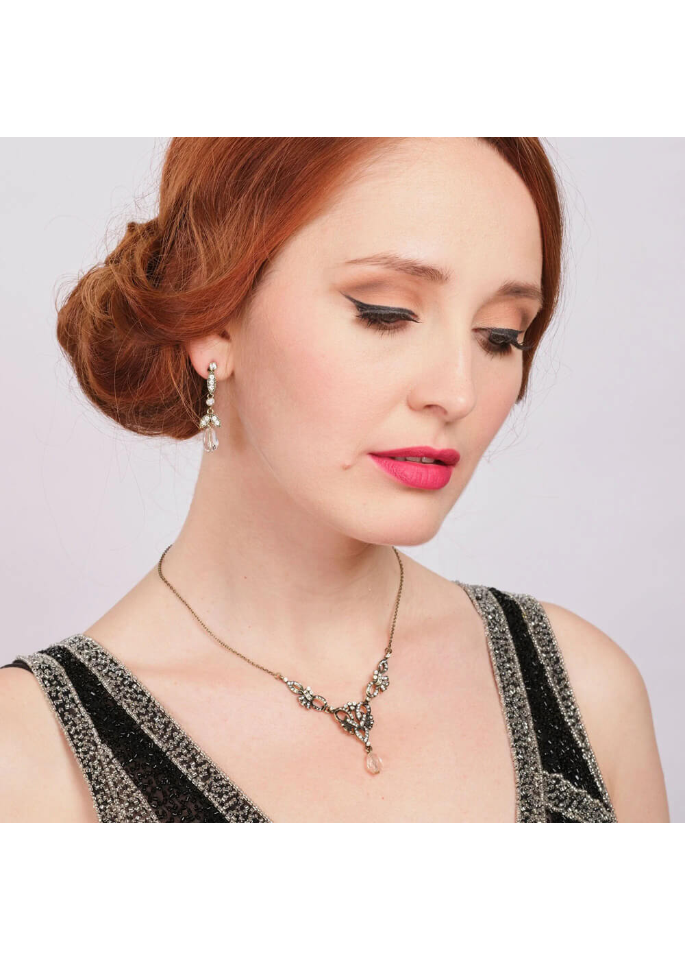 Love Vintage Lulu Collier de Perles d'Eau Douce Années 20 Argent – Image 3