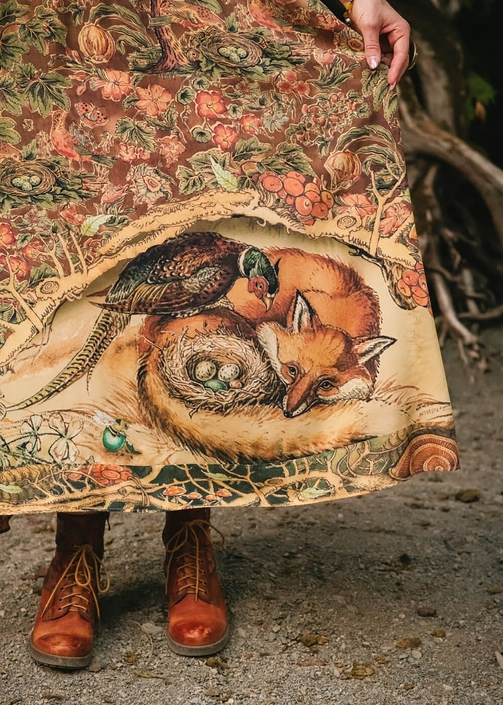 Market of Stars Maxi-robe Sagesse des Bois - Renard & Hibou – Image 8