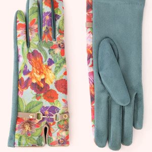 Gants Floral Kylie de Powder en Bleu