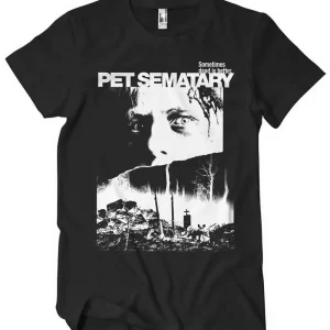 T-shirt Noir Poster Pet Semetary Retro Movies
