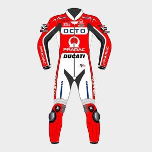 Combinaison en cuir MotoGP Scott Redding Ducati Pramac 2017