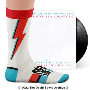 Chaussettes Sock Affairs David Bowie Aladdin Sane Blanc