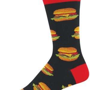 Chaussettes Socksmith Good Burger Hamburger Noires