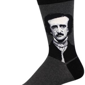 Chaussettes Socksmith Edgar Allan Poe Gris