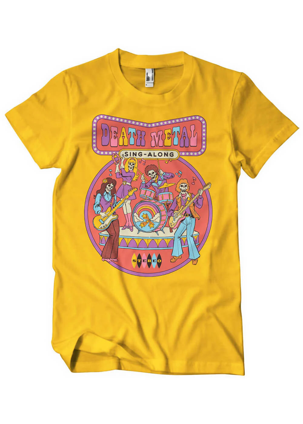 T-shirt Chanson Death Metal de Steven Rhodes Goudgeel