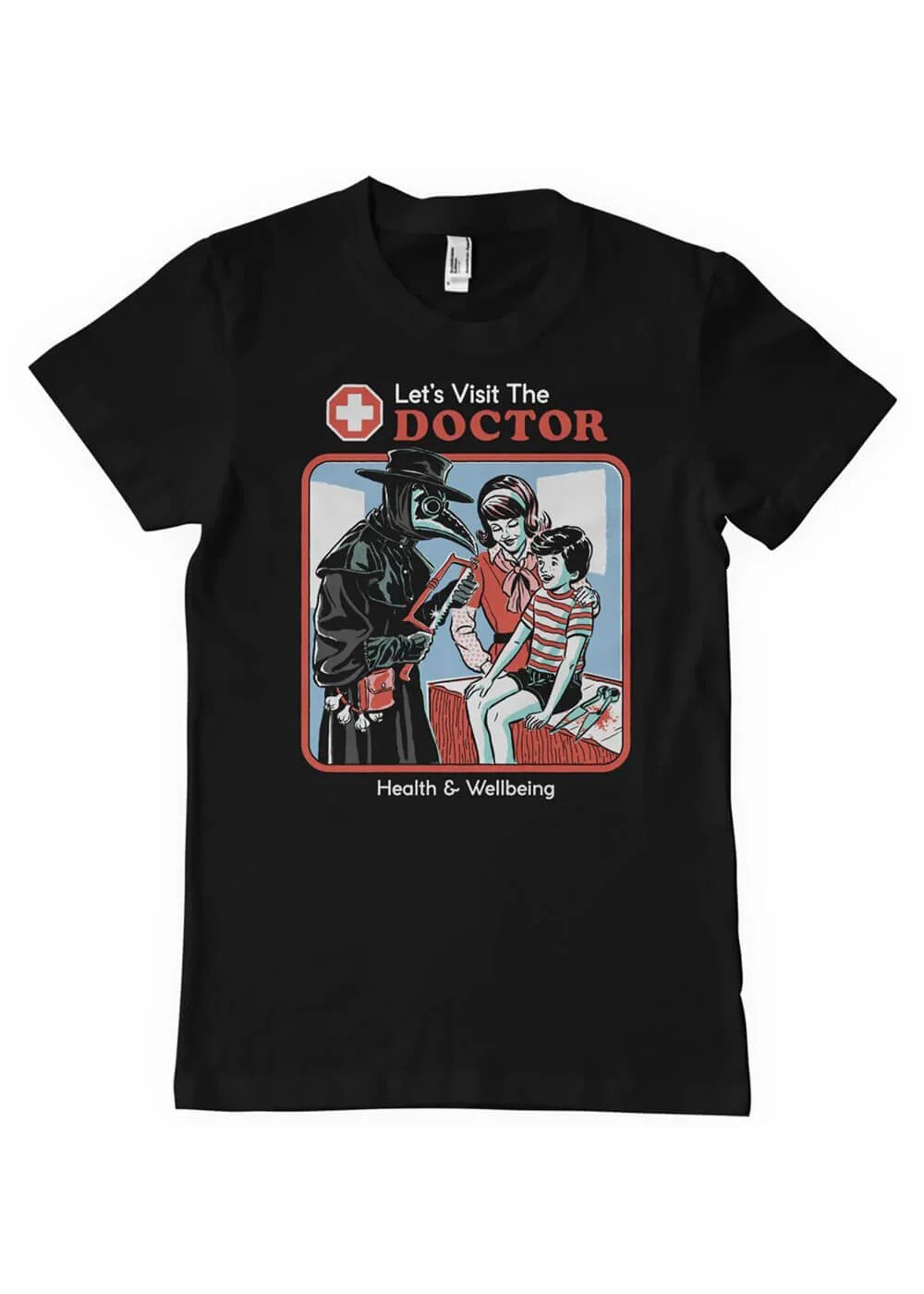 T-Shirt Steven Rhodes Rendons Visite au Médecin Noir – Image 2