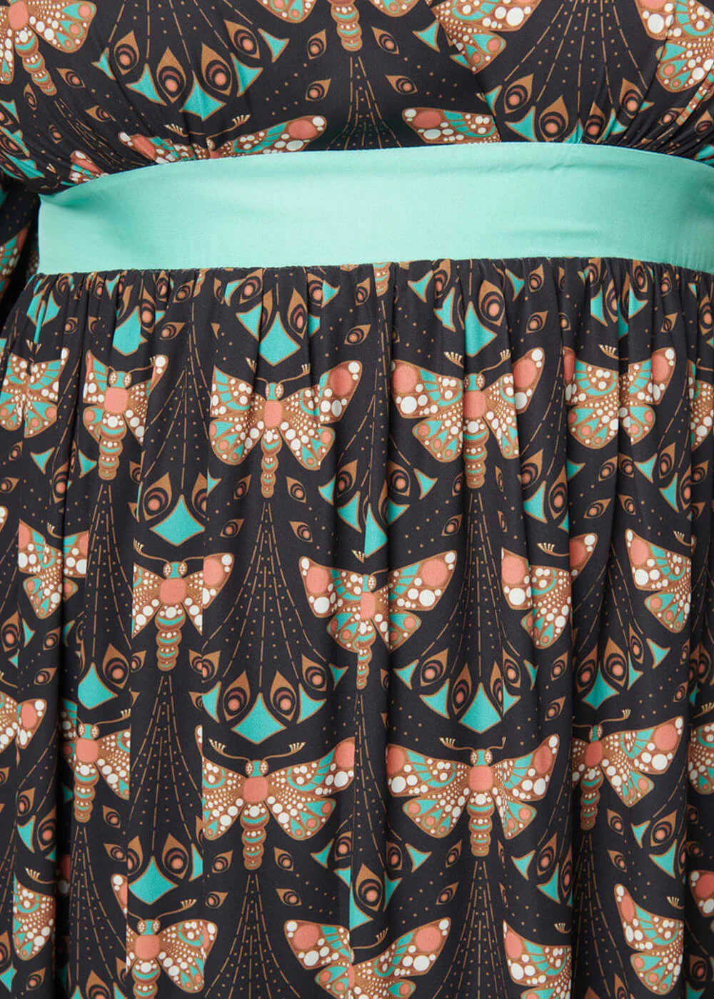 Unique Vintage Empire Moth 70's Maxi Jurk – Image 4