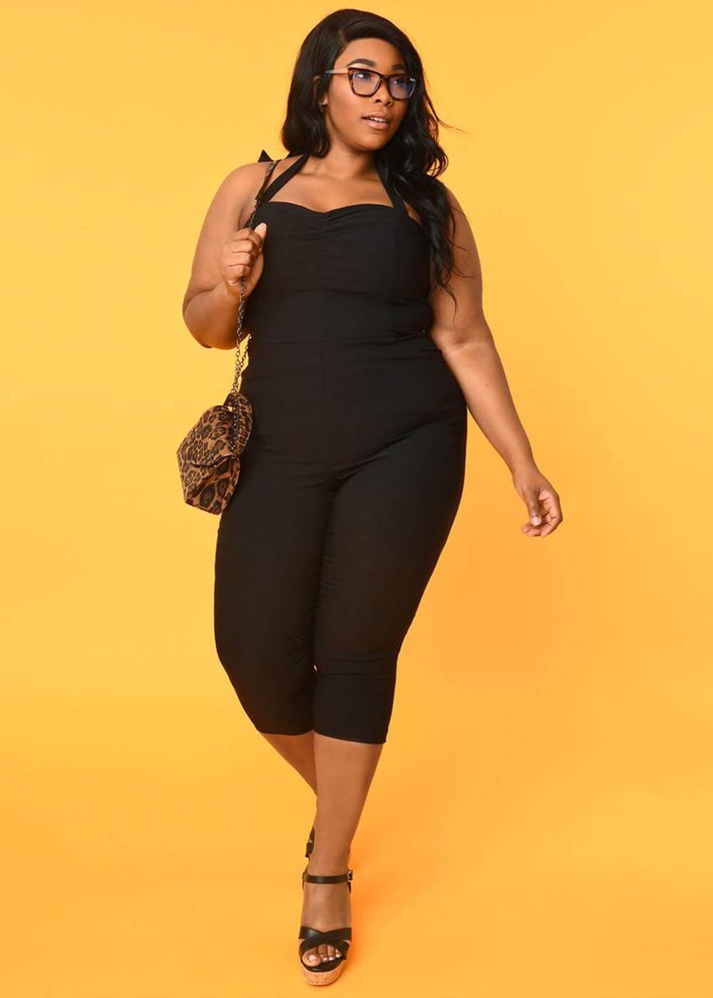 Unique Vintage Marcel Halter Combinaison années 50 Noire – Image 3