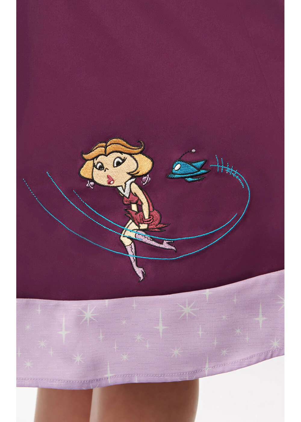 Unique Vintage x Jetsons Jane 60's Swing Jurk Paars – Image 4