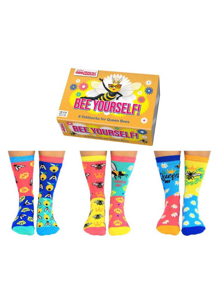 United Odd Socks 6 Dames Sokken Bee Yourself
