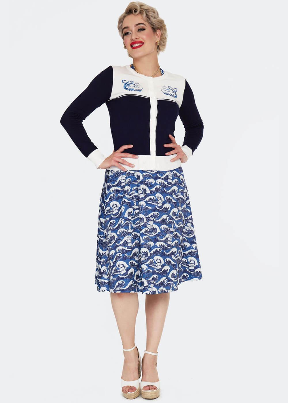 Gilet Années 40 Voodoo Vixen Pirate Ship Kraken Marine – Image 6