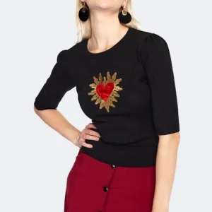 Voodoo Vixen Queen Of Sacred Hearts Pull 40's Noir