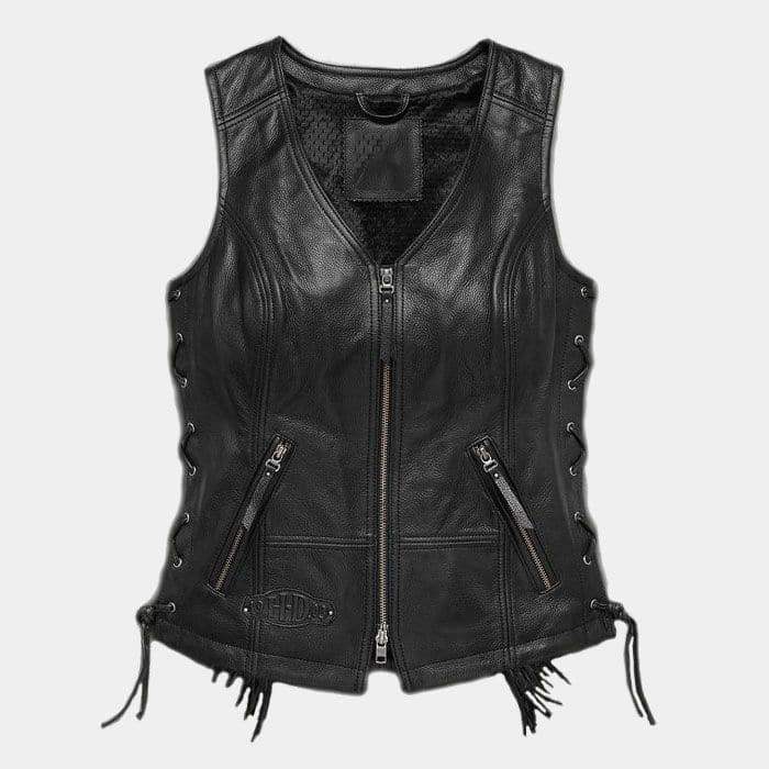 Gilet en cuir à franges Boone pour femme – Image 2
