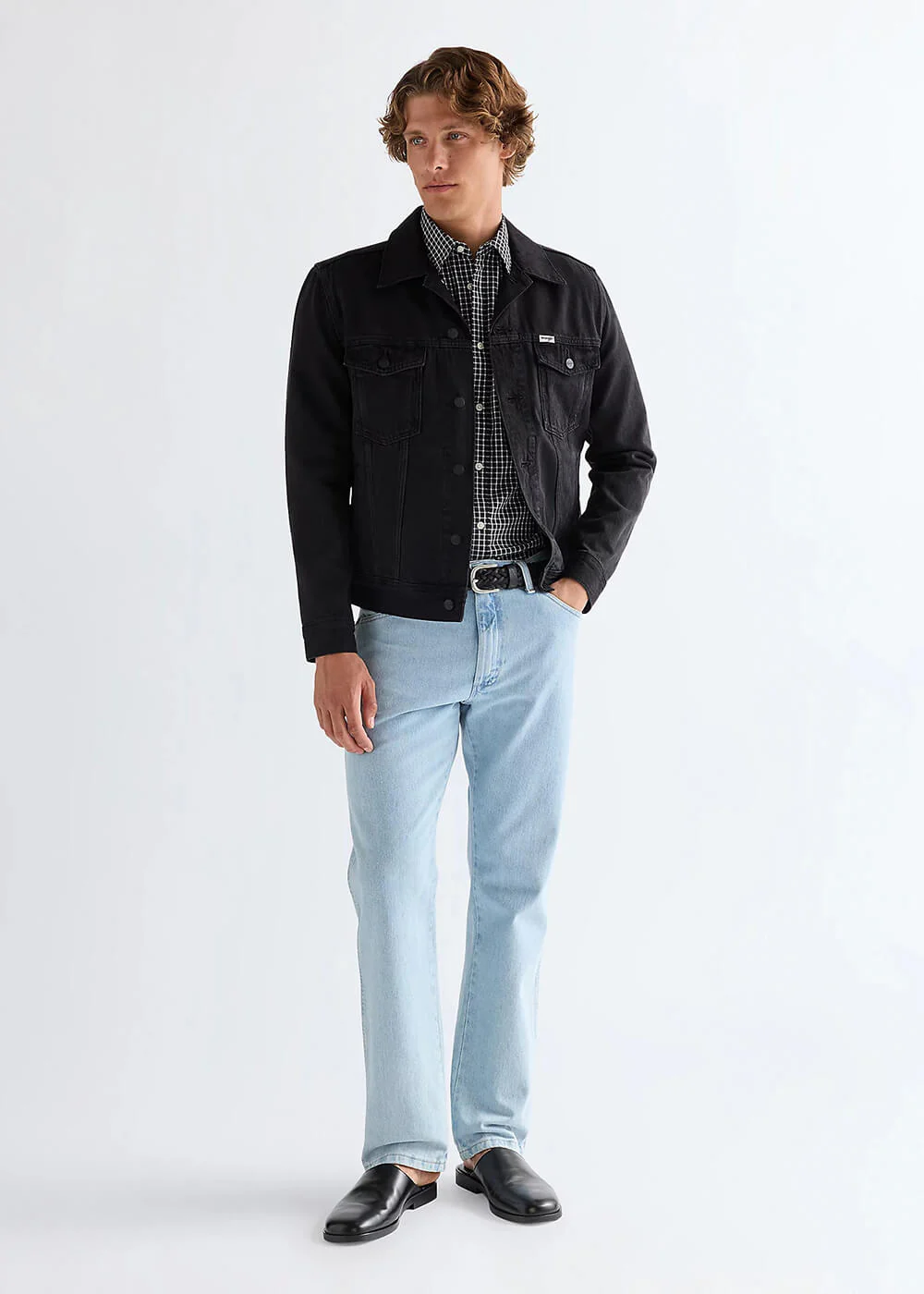 Wrangler Veste en jean classique homme Orion Noir – Image 4