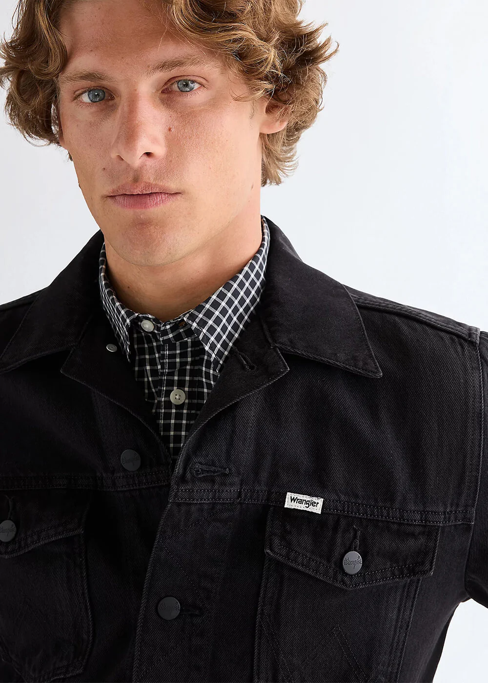 Wrangler Veste en jean classique homme Orion Noir – Image 3