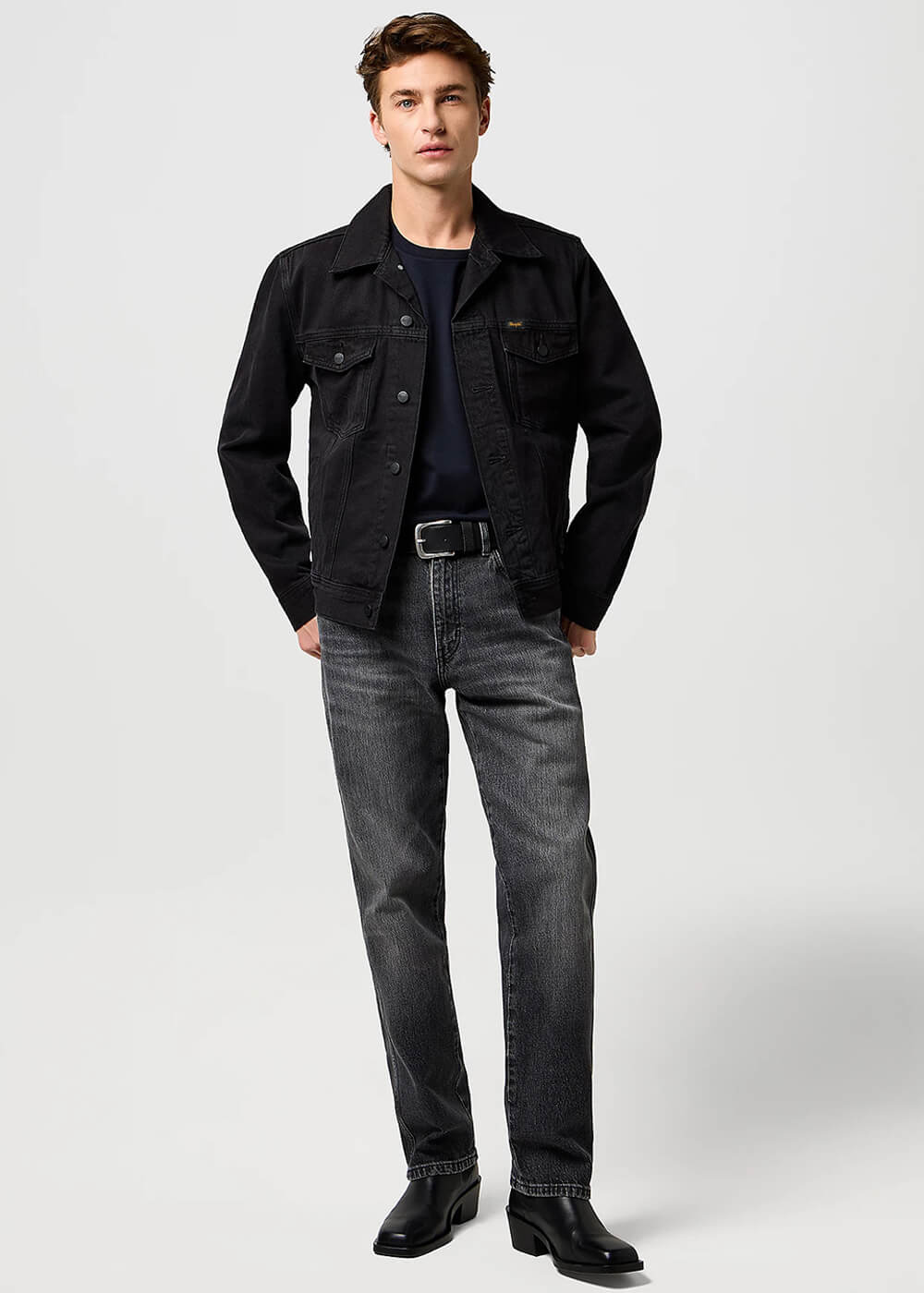 Wrangler Veste en jean classique homme Orion Noir – Image 7